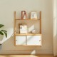 Стенен рафт Tingvoll 85x65x34 см бамбук []