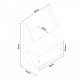 Стенен рафт Tingvoll 85x65x34 см бамбук []