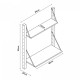 Стенен рафт Tingvoll 85x65x25 см бамбук []