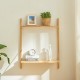Стенен рафт Tingvoll 85x65x25 см бамбук []