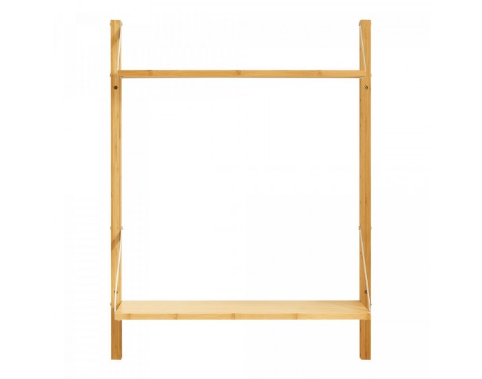 Стенен рафт Tingvoll 85x65x25 см бамбук []