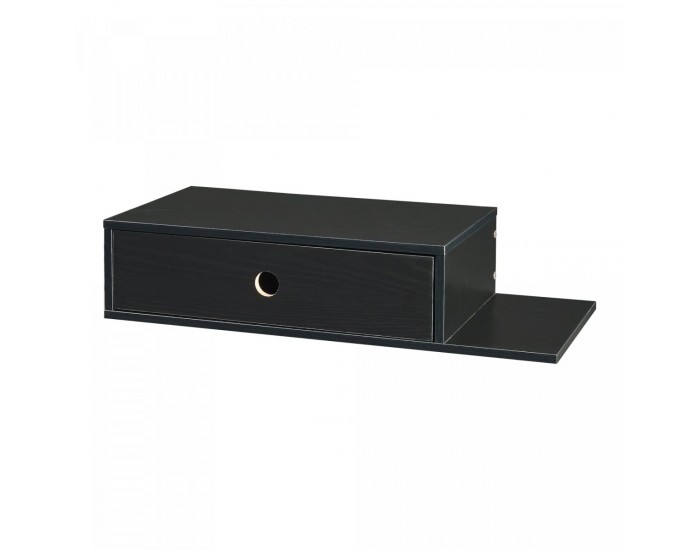 Стенен рафт Stor с чекмедже 65x30x15 см черен []
