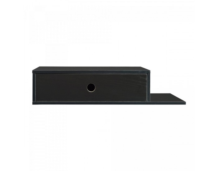 Стенен рафт Stor с чекмедже 65x30x15 см черен []