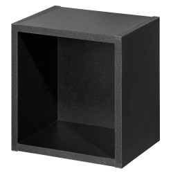 Рафт за баня Skelbolu 27x25x21 см черен [] - Living