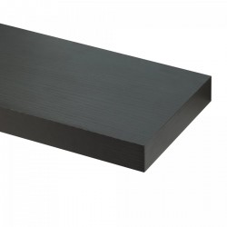 Стенни рафтове Stranda от 3 броя, 38x17x4 см, черни [] - Sonata G
