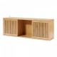 Стенен рафт Ypäjä 93x20x33 см бамбук []