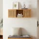 Стенен рафт Ypäjä 93x20x33 см бамбук []
