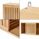 Стенен рафт Ypäjä 93x20x33 см бамбук []