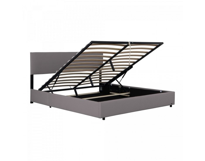 Тапицирано легло Juva с матрак и леглова кутия 160x200 см Grey Corium