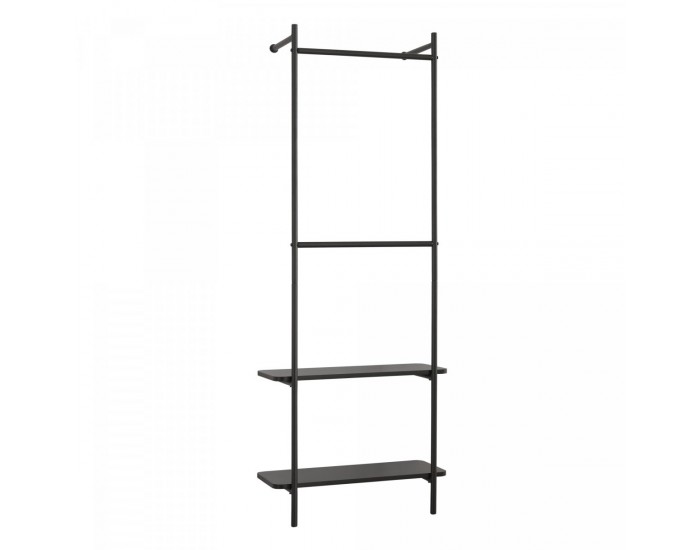 Стенно портманто Bremanger 162x60x26cm черно []
