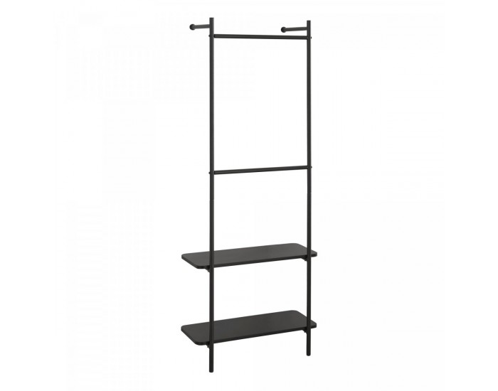 Стенно портманто Bremanger 162x60x26cm черно []