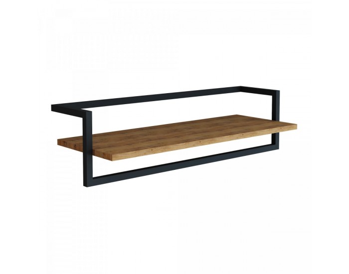 Стенна закачалка Evje 80x30x20cm дървесен цвят/черен []