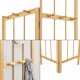 Ъглов гардероб Hyllestad 165.5x92x8см бамбук []