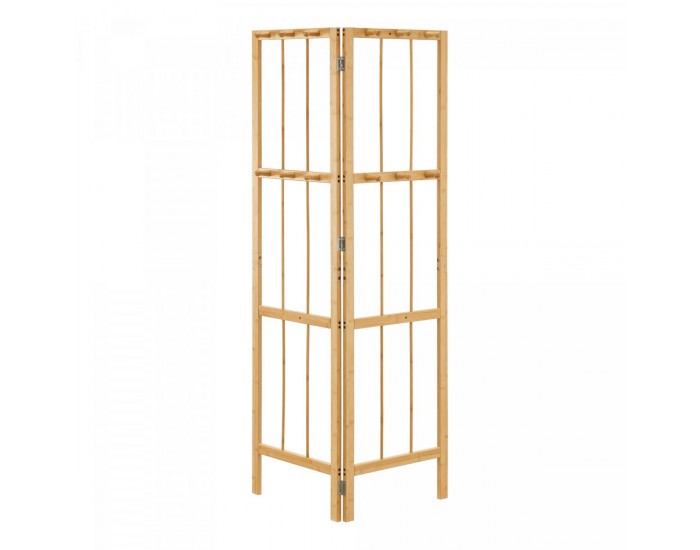 Ъглов гардероб Hyllestad 165.5x92x8см бамбук []
