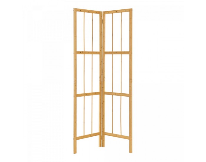 Ъглов гардероб Hyllestad 165.5x92x8см бамбук []