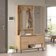 Компактен гардероб Vesanto 178x112x36 см дъб []