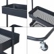 Подвижна закачалка Kumad 175x58x36 см Черен []