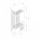 Поставка за палта Ypäjä 187x80x47 см бамбук []