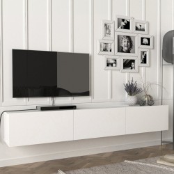 ТВ шкаф Вихти 180х31х29.5см Бял [] - Sonata G