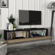 Toivakka ТВ шкаф 135x31x25см черен / дъб []