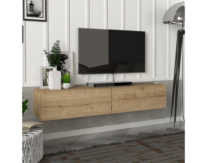 ТВ шкаф Toivakka 135x31x25см дъб []