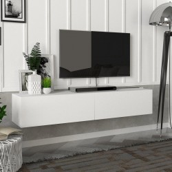 ТВ шкаф Toivakka 135x31x25см бял [] - Sonata G