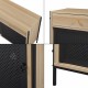 ТВ шкаф Tysnes 120x40x75 см дъб/черен []