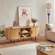 ТВ шкаф Tvedestrand 140x40x55 см бамбук естествен []
