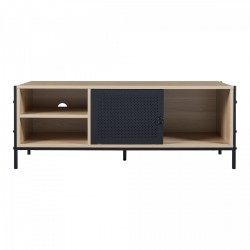 Шкаф за телевизор Tysnes 120x40x45 см дъб вид/черен [] - Sonata G