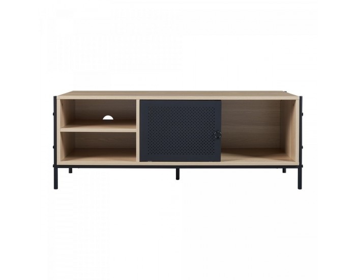 Шкаф за телевизор Tysnes 120x40x45 см дъб вид/черен []