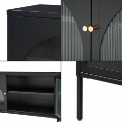 ТВ шкаф Karlskrona 115x35x64 см черен, мат [] - Sonata G
