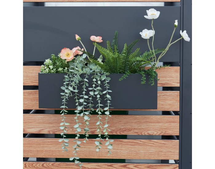 Кутия за цветя Achtkarspelen 50x12x15см антрацит []