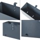 Кутия за цветя Achtkarspelen 50x12x15см антрацит []