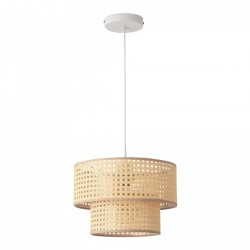 Висяща лампа Ascot Ø30 см визия на ратан [] - Lustre de tavan