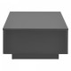 Холна маса Kagiso 95x60x31 см с 4 чекмеджета Matt Dark Grey