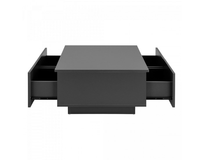 Холна маса Kagiso 95x60x31 см с 4 чекмеджета Matt Dark Grey