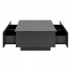 Холна маса Kagiso 95x60x31 см с 4 чекмеджета Matt Dark Grey