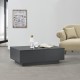 Холна маса Kagiso 95x60x31 см с 4 чекмеджета Matt Dark Grey