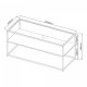 Холна маса Solund 102x43x46 см бяла, мат []