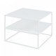 Холна маса Solund с рафт 60x60x45 см бяла, мат []