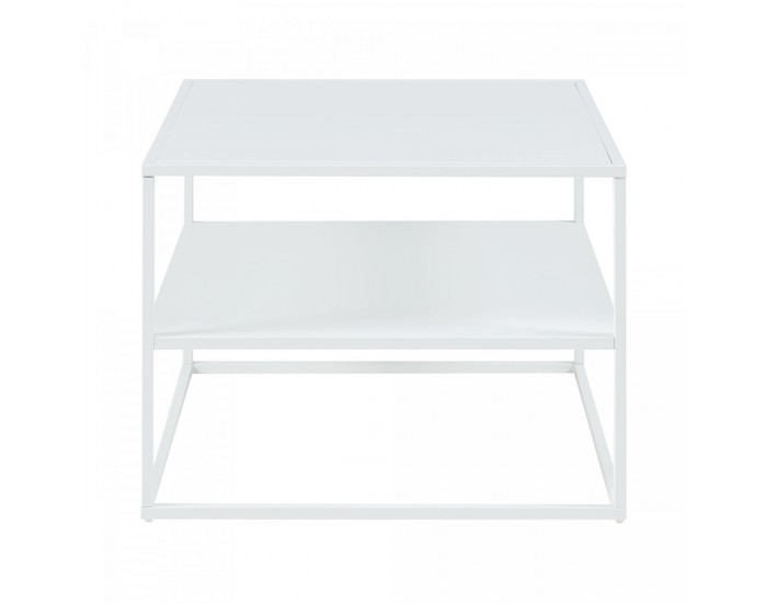Холна маса Solund с рафт 60x60x45 см бяла, мат []