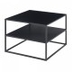 Холна маса Solund с рафт 60x60x45 см черна, мат []