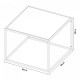 Холна маса Solund 60x60x45 см бяла, мат []