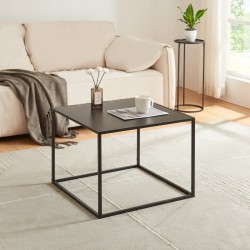Маса за кафе Solund 60x60x45 см черна, мат [] - Măsuțe de living