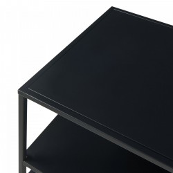 Холна маса Ruokolahti с рафт 102x43x46см Черен [] - Sonata G