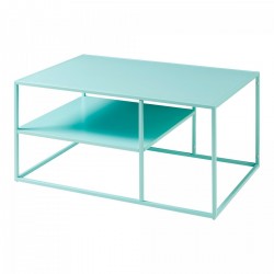 Холна маса Solund 90x60x45 см ментово синьо [] - Sonata G