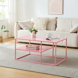Холна маса Solund 90x60x45 см розова [] - Sonata G