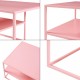 Холна маса Solund 90x60x45 см розова []