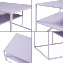 Холна маса Solund 90x60x45 см лилаво [] - Sonata G