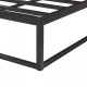 Метално легло Trerunta 90 x 200 см стоманено черно []
